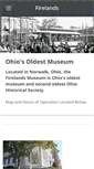 Mobile Screenshot of firelandsmuseum.com